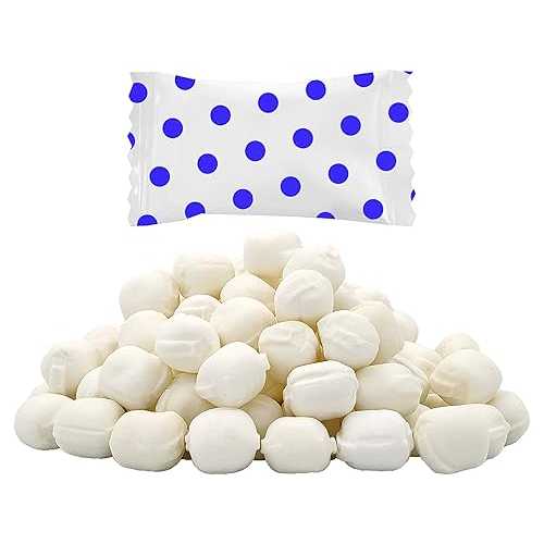 Fruidles Big Dots Buttermints, Mint Candies, After Dinner Mints, Butter Mint Candy, Fat-Free, Kosher Certified, Individually Wrapped (Royal Blue, 55 Pieces)