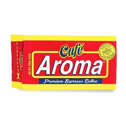 Glomarket㤨CAFE AROMA Caf Aroma Dark Roast Espresso Ground Coffee, Authentic Cuban Style Coffee, Vacuum Sealed, Ground Espresso Beans, 8.8 oz (1-PackפβǤʤ3,035ߤˤʤޤ
