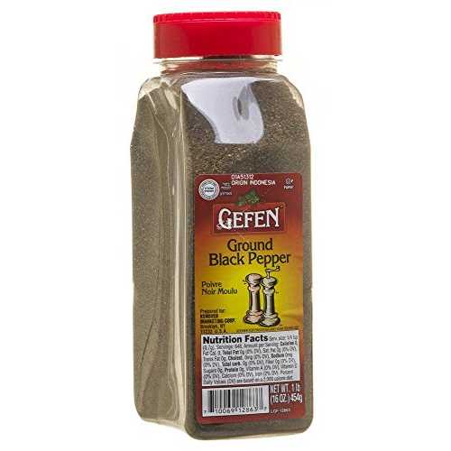 ゲフェン グラウンドブラックペッパー 16オンス 3個パック。 Gefen Ground Black Pepper 16 Oz. Pack O..