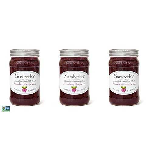 Sarabeth's 伝説のストロベリー ラズベリー スプレッドブル フルーツ (18 オンス 3 個パック) Sarabeth's Legendary Strawberry Raspberry Spreadable Fruit (18 oz Pack of 3)