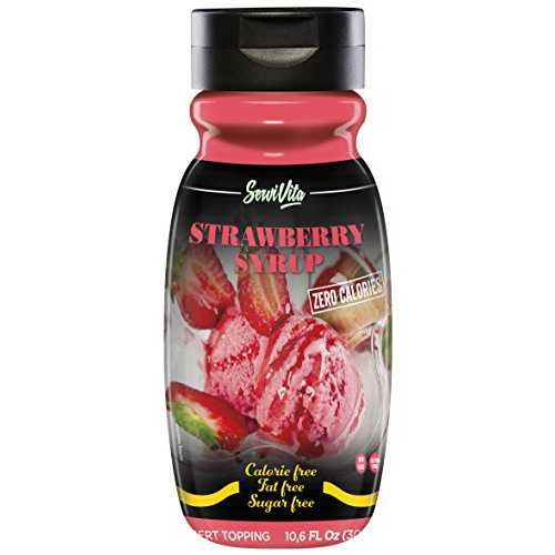 SERVIVITA ゼロカロリー ストロベリーシロップ、10.6 fl. オズ。 SERVIVITA Zero Calories Strawberry Syrup, 10.6 fl. oz.