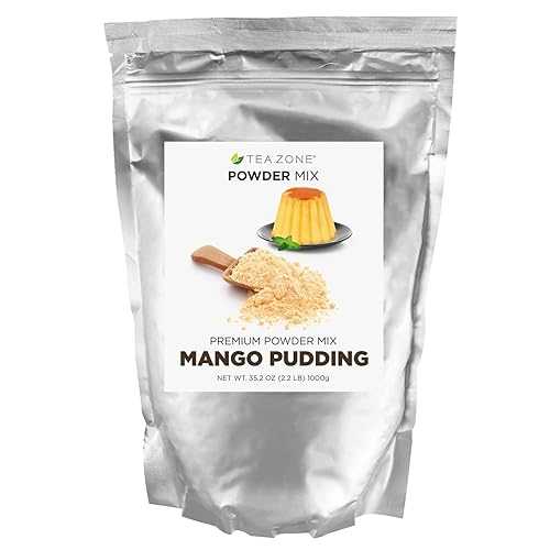 Tea Zone 2.2ポンド マンゴープリンミックスパウダー Tea Zone 2.2 lb Mango Pudding Mix Powder