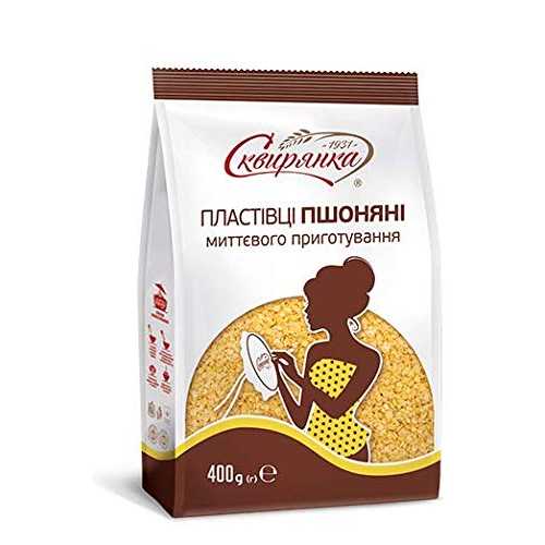 Skvira ミレットフレーク インスタント GMO フリー 砂糖無添加 ハラール証明書 400 gr / 14.12 オンス ..