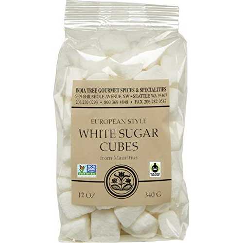 楽天GlomarketIndia Tree ホワイト ヨーロピアン スタイル 角砂糖、12 オンス バッグ （3 個パック） India Tree White European-Style Sugar Cubes, 12 oz Bag （Pack of 3）
