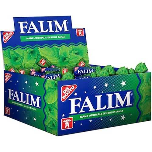 ファリム シュガーレスプレーンガム 個包装 ミント風味 100個入 Falim Sugarless Plain Gum Individual..