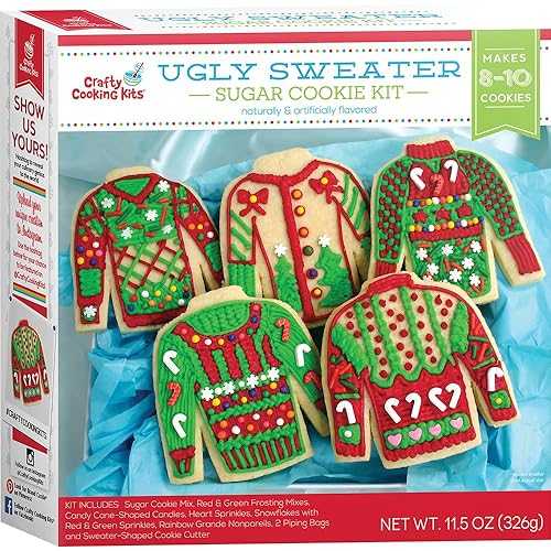 In The Mix アグリーセータークッキーキット、11.5オンス BRAND CASTLE In The Mix Ugly Sweater Cooki..