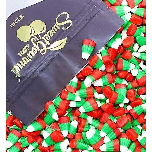 SweetGourmet Holiday Candy Corn Red, White & Green Reindeer Corn Bulk Christmas Candy 3 Pounds(4)