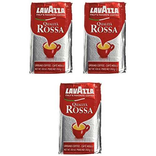 Lavazza Qualita Rossa、8.8 オンス レンガ、地面 (3 個パック) Lavazza Qualita Rossa, 8.8 oz Brick,..