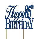 ڍׂɂĂׂBlueHappy-85Th-o[Xf[P[Lgbp[ All About Details Blue Happy-85Th-Birthday Cake Topper