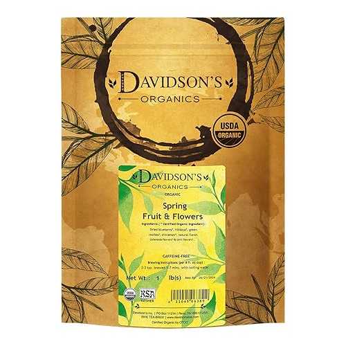 Davidson's Organics, Spring Fruit & F, Loose Leaf Tea, 16-Ounce Bag