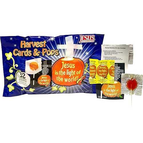 SCRIPTURE CANDY Reaching The World One Piece At A Scripture Candy, Harvest Cards & Orange Flavor..