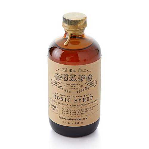 El Guapo トニック シロップ - ブリティッシュ コロニアル スタイル 8.5 オンスのガラス瓶 El Guapo Bitters El Guapo Tonic Syrup - British Colonial Style 8.5oz Glass Bottleのサムネイル