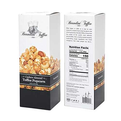 Brandini Toffee Υ塼  ȥե ݥåץ12 󥹤Υեȥܥå Cashew Almond Toffee Popc...