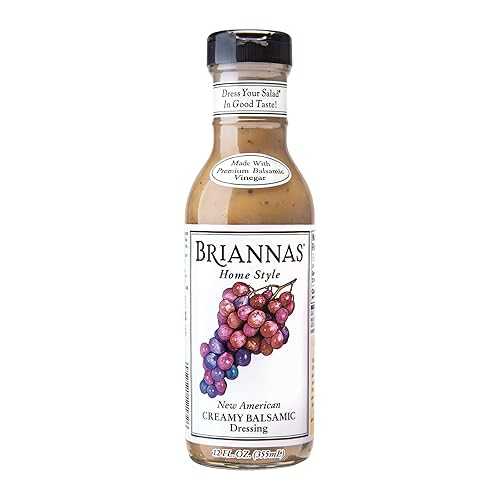 BRIANNAS - Home Style New American Creamy Balsamic Dressing Fine Salad Dressing made with Premiu..
