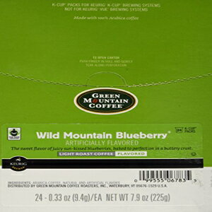 グリーンマウンテンコーヒー、ワイルドマウンテンブルーベリー、キューリグKカップ醸造所用Kカップシングルサーブポーションパック、24カウント（2パック） GREEN MOUNTAIN COFFEE ROASTERS Green Mountain Coffee, Wild Mountain Blueberry, K-Cup Single Se