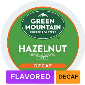 グリーン マウンテン コーヒー ライト ロースト K カップ、キューリグ ブルワーズ用、ヘーゼルナッツ デカフェ コーヒー、24 カウント (4 個パック) Green Mountain Coffee Light Roast K-Cup for Keurig Brewers, Hazelnut Decaf Coffee, 24