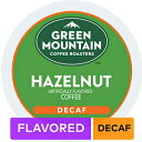 グリーン マウンテン コーヒー ライト ロースト K カップ、キューリグ ブルワーズ用、ヘーゼルナッツ デカフェ コーヒー、24 カウント (4 個パック) Green Mountain Coffee Light Roast K-Cup for Keurig Brewers, Hazelnut Decaf Coffee, 24