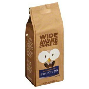 楽天GlomarketWide Awake Coffee シアトルスタイル ダークグラウンドコーヒー、12オンス Wide Awake Coffee Seattle Style Dark Ground Coffee, 12 Ounce