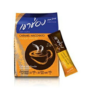 カオ ション インスタント コーヒー ミックス パウダー 3 in 1 キャラメル マキアート Khao Shong Instant Coffee Mix Powder 3 in 1 Caramel Macchiato