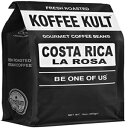 コスタリカコーヒー - ナランホ ラ ロサ - Coffee Koffee Kult によるミディアム ロースト グラウンド (12オンス グラウンド) Costa Rica Coffee - Naranjo La Rosa - Medium Roast Ground by Coffee Koffee Kult (12oz ground)