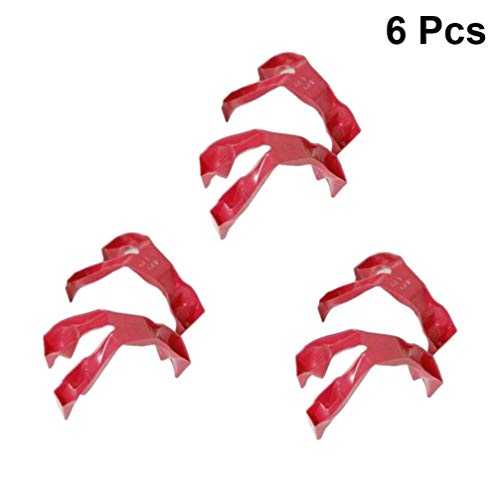 UPKOCH 食品フィンガートング 準備食用トング プラスチック 火傷防止クリップ ディナー器具アクセサリー キッチン用 6個 UPKOCH Food Finger Tongs Prep Eating Trongs Plastic Clips Dinner Utensil Accessaries for Kitchen 6Pcs
