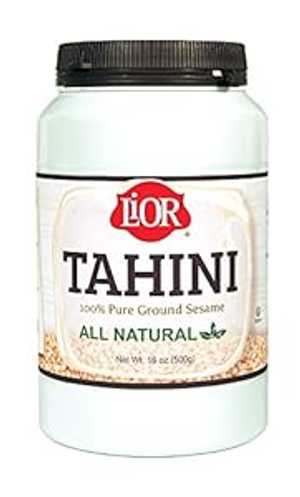 LiOR Tahini、オールナチュラル 100% 純粋なすりごま、16 オンス瓶 (12 個パック) LiOR Tahini, All Natural 100% Pure Ground Sesame, 16-Ounce Jars (pack of 12)