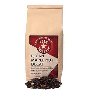Lola Savannah Pecan Maple Nut Flavored Whole Bean Decaf Coffee, 2lb