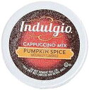 Indulgio Cappuccino, Pumpkin Spice, 12-Count Single Serve Cup for Keurig K-Cup Brewers