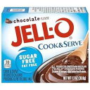 JELL-O チョコレート プディング、調理して提供、砂糖不使用、1.3 オンスの箱、4 パック Jell-O Chocolate Pudding, Cook & Serve, Sugar Free, 1.3 oz Box, 4 Packs