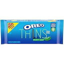 OREO Thins Chocolate Sandwich Cookies, Mint Flavored Creme, 1 Family Size Pack(4)