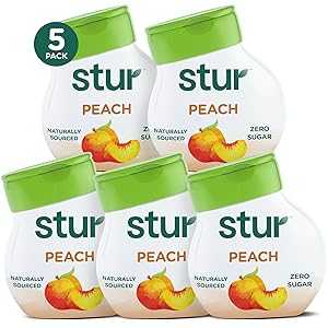 Stur Liquid Water Enhancer Peach Sweetened with Stevia High in Vitamin...