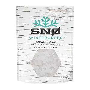 SNØ Wintergreen Xylitol Candy Chips - SN 1LB Bag - Handcrafted w/...