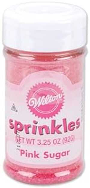 ウィルトン ピンクスプリングシュガー、3.25オンス Wilton Pink Spring Sugar, 3.25oz