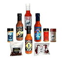 Wicked Tickle Spice Gift Set Ghost Pepper Scorpion Hot Sauce Mega Pack Ghost Trinidad Scorpion Chili Powder Whole Dried Chilies Spice Gift