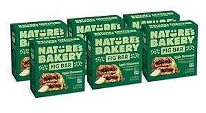 Nature's Bakery Nature s Bakery Whole Wheat Fig Bars, Apple Cinnamon, Real Fruit, Vegan, Non-GMO, Snack bar, 6 Count (Pack of 6) Nature's Bakery Nature s Bakery Whole Wheat Fig Bars, Apple Cinnamon, Real Fruit, Vegan, Non-GMO, Snack bar, 6 Count (Pack of 6)