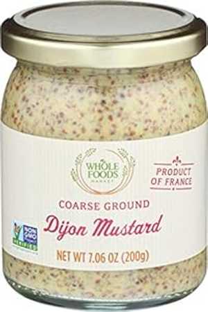 Whole Foods Market 粗挽きディジョンマスタード、7.06オンス Whole Foods Market Coarse Ground Dijon Mustard, 7.06 oz