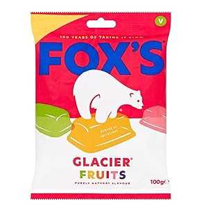 Fox's Foxs Glacier Fruits Bag, 3.52oz (100g)