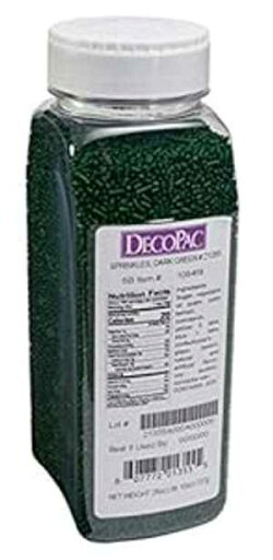 DECOPAC Dark Green Cupcake Sprinkles - 26 ounces DECOPAC Dark Green Cupcake Sprinkles - 26 ounces