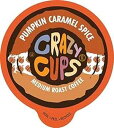 Crazy Cups Flavored Coffee for Keurig K-Cup Machines, Pumpkin Caramel Spice, Hot or Iced Drinks, 22 Single Serve, Recyclable Pods