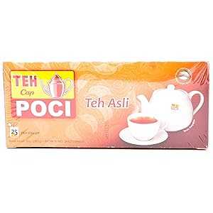 Cap Poci Teh Asli - 紅茶 25 カラット、50 グラム Cap Poci Teh Asli - Black Tea 25-ct, 50 Gram