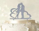 Printtoo Wedding Couple Cake Topper With Heart Personalized Cake Topper Color Op...