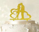 Printtoo Wedding Couple Cake Topper With Heart Personalized Cake Topper Color Op...