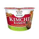 Jongga 韓国キムチラーメン (麺スープ) 本物のキムチ入り、4.9 オンス (6 個パック) Jongga Korean Kimchi Ramen(noodle soup) with Real Kimchi, 4.9oz (Pack of 6)