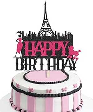 KAPOKKU ハッピーバースデーパリエッフェル塔ケーキトッパー女の子と女性のパーティーの装飾 KAPOKKU Happy Birthday Paris Eiffel Tower Cake Topper For Girls And Women Party Decoration KAPOKKU ハッピーバースデーパリエッフェル塔ケーキトッパー女の子と女性のパーティーの装飾 KAPOKKU Happy Birthday Paris Eiffel Tower Cake Topper For Girls And Women Party Decoration