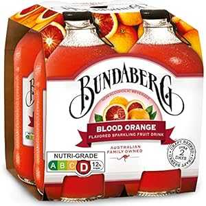 Bundaberg Blood Orange, Sparkling Fruit Drink, 12.7 Fl Oz, 4 Ctのサムネイル