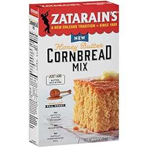 Zatarain's ハニーバターコーンブレッドミックス、12.5オンス (6個パック) Zatarain's Honey Butter Cornbread Mix, 12.5 oz (Pack of 6)