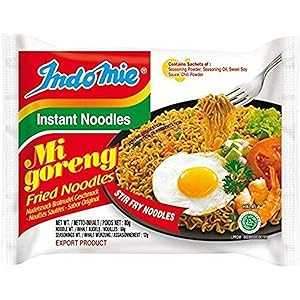 Indomie Foods Mi Goreng Instant Noodles, Halal Certified, Original Flavor, 2.82 Oz, Pack of 20 Indomie Foods Mi Goreng Instant Noodles, Halal Certified, Original Flavor, 2.82 Oz, Pack of 20
