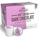 Grove Square ホットココアポッド、ダークチョコレート、シングルサーブ (24 個パック) (パッケージは異なる場合があります) Grove Square Hot Cocoa Pods, Dark Chocolate, Single Serve (Pack of 24) (Pack May Vary)