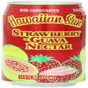 Hawaiian Sun Nectar、ストロベリー グアバ、11.5 オンス (24 個パック) Hawaiian Sun Nectar, Strawberry-Guava, 11.5-Ounce (Pack of 24)