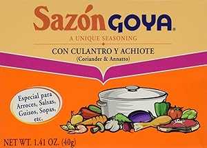Goya Foods Sazon Culantro y Achiote, 1.41-Ounce (Pack of 3) Goya Foods Sazon Culantro y Achiote, 1.41-Ounce (Pack of 3)